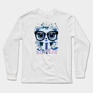 Kitten Nerd Long Sleeve T-Shirt